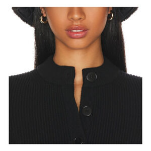 Rag & Bone 'Addison' Black Faux Fur Reversible Bucket Hat Size M - NWT